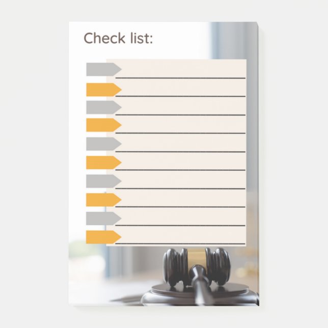 KARO LIST LAGE POST-IT KLEBEZETTEL (Vorderseite)
