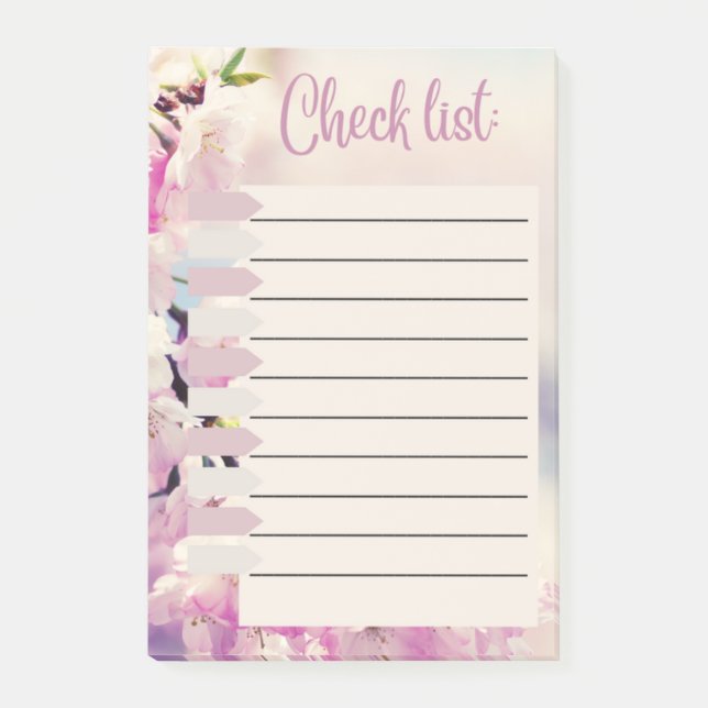 KARO-LISTE POST-IT KLEBEZETTEL (Vorderseite)