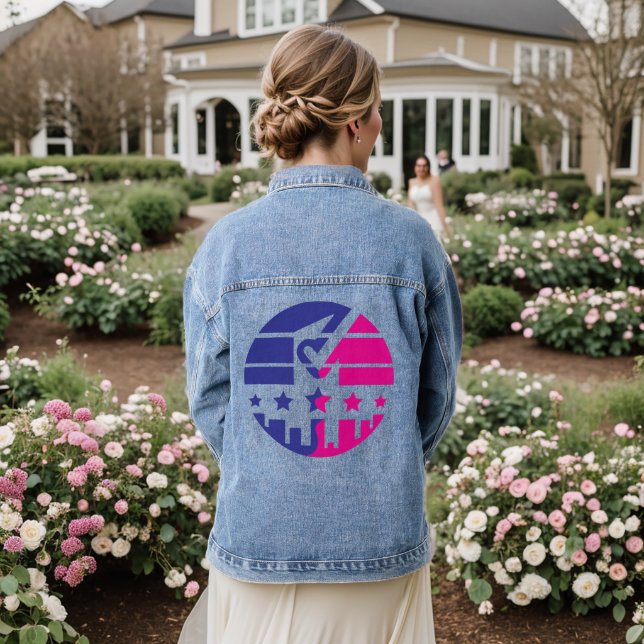 Karo Mark of Unity Jeansjacke (Hochzeit Rückseite)