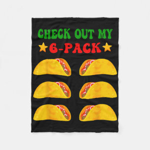 Karo mein 6-er-Paket mit Tacos für Cinco de Ma Fleecedecke