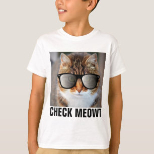 KARO MEOWT CAT mit Sonnenbrille, Jungen Kinder T-Shirt