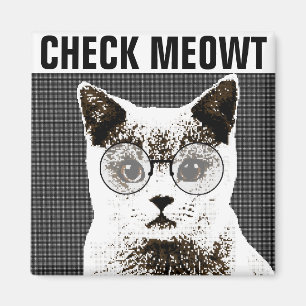 Karo Meowt, Funny Cat KÜHLSCHRANKMAGNET
