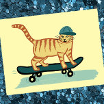 Karo Meowt! Skateboard Tabby Cat CUSTOMIZE IT Postkarte<br><div class="desc">KARO MEOWT! Hast du schon einmal eine Skateboardkatze gesehen? KÜMMERN SIE,  indem Sie Ihren eigenen Text hinzufügen,  wenn Sie möchten. Karo diese lustige Katzenkarte heraus und Karo meinen Shop für mehr passende Artikel wie Tasse,  Aufkleber und mehr. Und natürlich auch mehr Katzenzeug.</div>