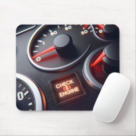 Karo-Motor-Anzeige auf der Instrumentenkonsole Mousepad