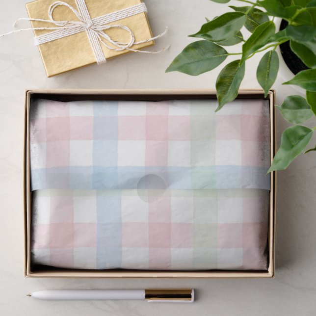 Karo-Oster-Serie Design #3 Seidenpapier (Geschenk)