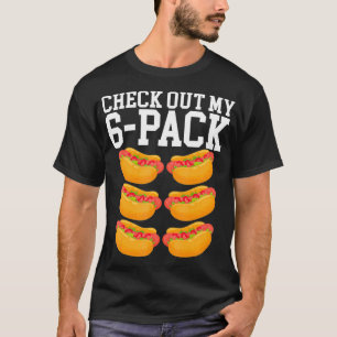 Karo Out My 6Pack Abs Gym Hotdog Bun Ketchup T-Shirt