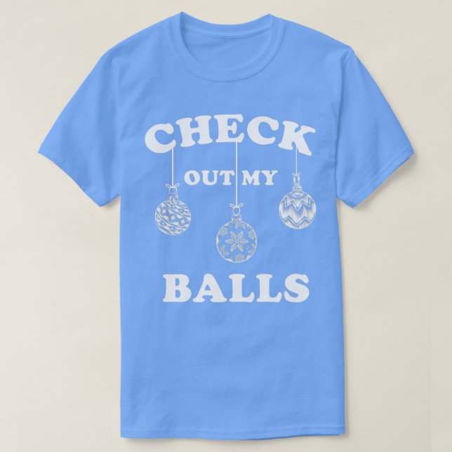 Karo Out My Balls Weihnachtsfest T-Shirt (Design vorne)