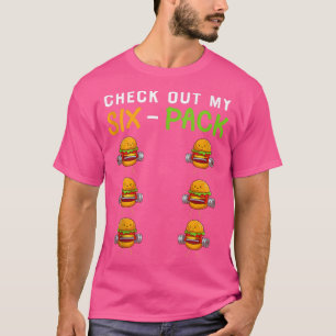 Karo Out My Si Pack Funny Burger Abs Workout T-Shirt
