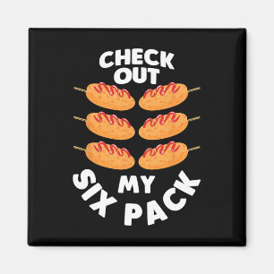 Karo Out My Six Pack Bodybuilder Mais-Dog-Staat F Magnet