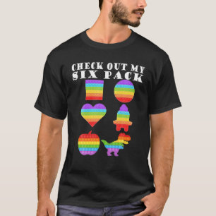 Karo Out My Six Pack Cool Fidget Pop It Love Fu T-Shirt