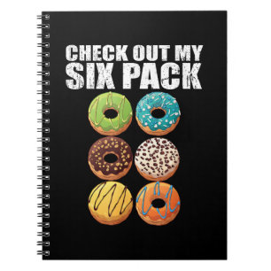 Karo Out My Six Pack Donut Shirt - Funny Gym Shir Notizblock