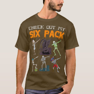 Karo Out My Six Pack Piratenschwester Skeleton Tod T-Shirt