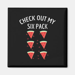 Karo Out My Six Pack Watermelon Fun Melon Shirt Magnet
