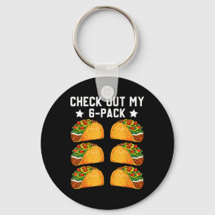Karo-Out-Tacos-6-Pack-Fitness 6 Schlüsselanhänger