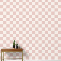 Karo Pale Beige Checked Pattern Checkerboard