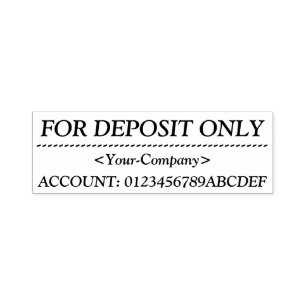 Karo-Restriktive Indorsement + Name Kautschuk-Brie Permastempel