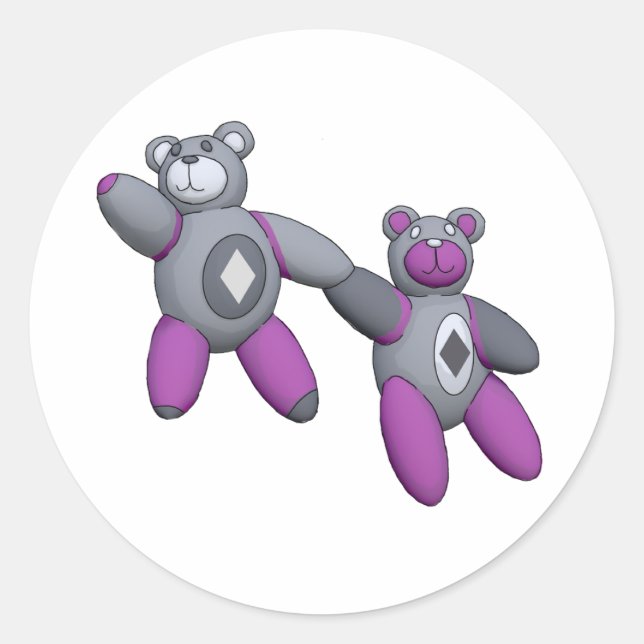 Karo Runder Aufkleber (Vorderseite)