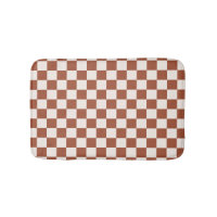 Karo Rust Checked Terracotta Checkerboard
