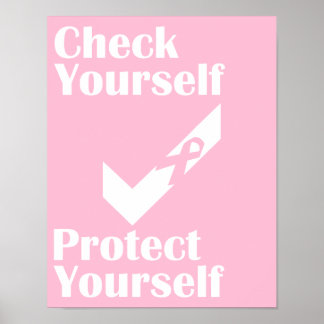 Karo Sie selbst für Brustkrebs-Poster Poster