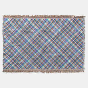 Karo-Stoffdruck Grau Kariertes Muster-57688 Decke