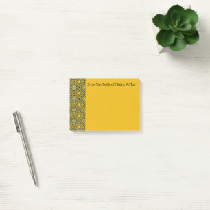 Karo-Streifen - grün Post-it Klebezettel