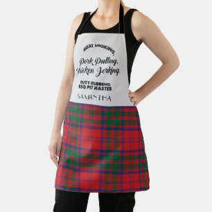 Karo-Tartan Clan Grant Rot Kariert Küche Schürze