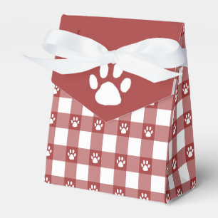 Karo und Pfoten Geschenkschachtel