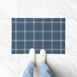 Karo von Blue und White Windows Fußmatte