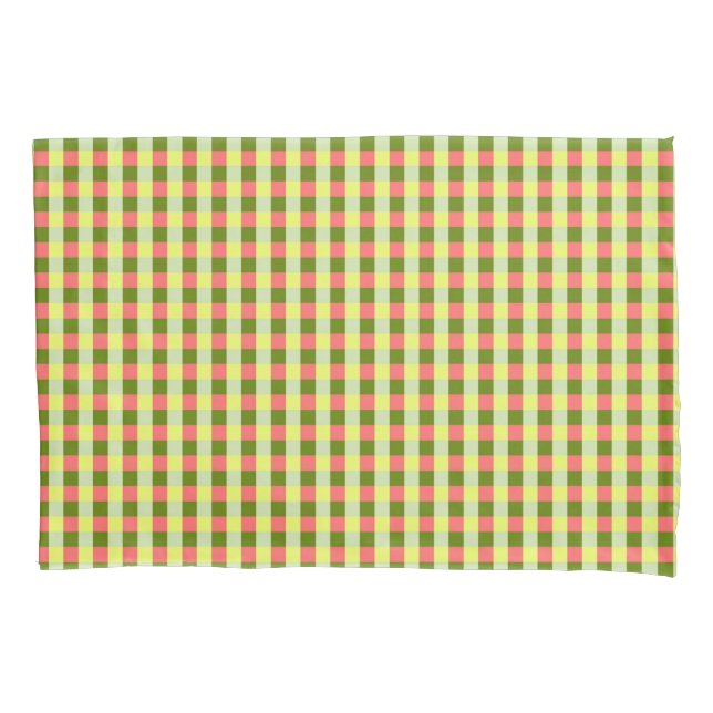 Karo Watermelon Kissenbezug (Vorderseite)