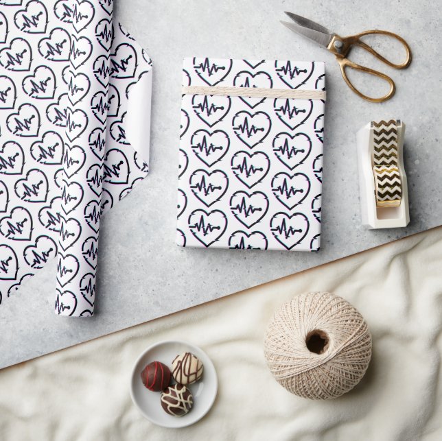 Karo Wrapping Paper Geschenkpapier (Kunsthandwerk)