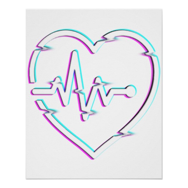 Karo Zazzle Glossy Poster (Vorderseite)