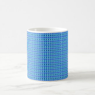Karoartiges Blau Kaffeetasse