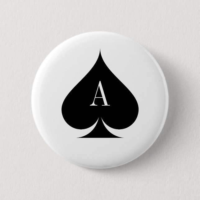 Karoass Pokerknopf Button (Vorderseite)