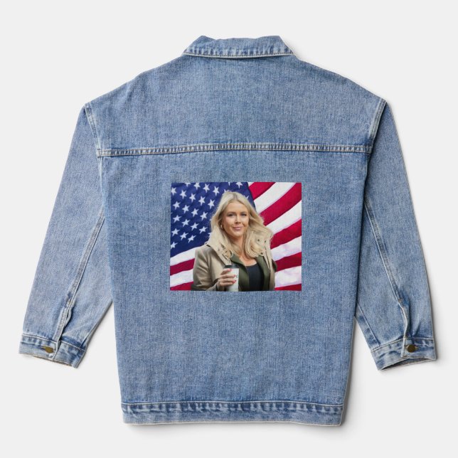 Karoline Leavitt Jeansjacke (Rückseite)
