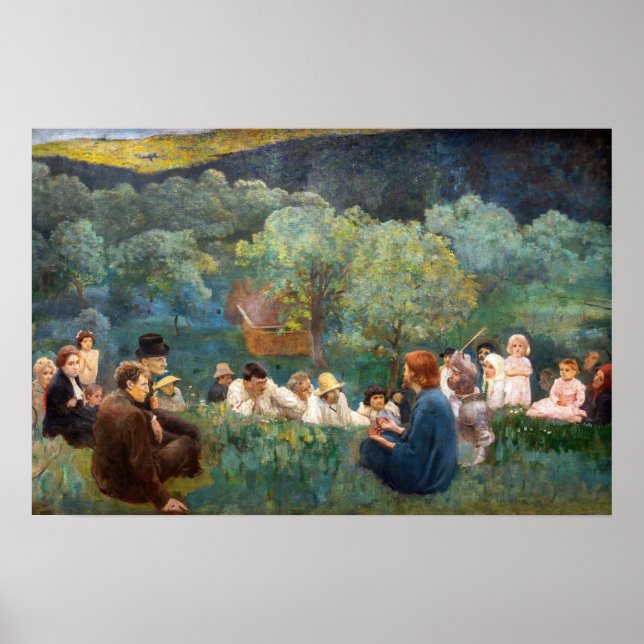 Károly Ferenczy - Bergpredigt Poster (Vorne)