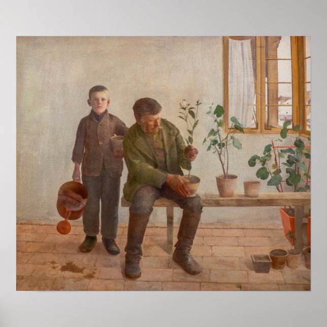Károly Ferenczy - Gärtner Poster (Vorne)