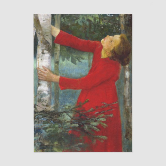 Károly Ferenczy - Vogelgesang Seidenpapier (Vorderseite)