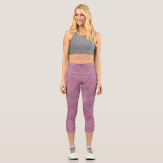 Karomuster diagonal 2 Töne mit Lrosa Capri Leggings