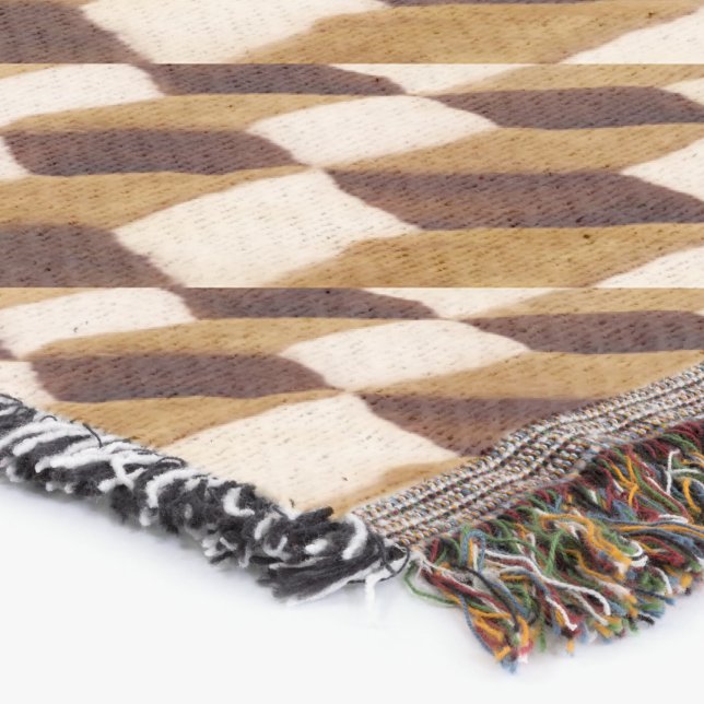 KAROS IN SCHATTEN VON BROWN KARIERT TARTAN 2 DECKE (Ecke)