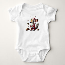 Karosserieanzug mit niedlichem Schaffleischdruck Baby Strampler