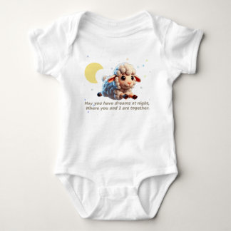 Karosserieanzug mit niedlichem Schaffleischdruck Baby Strampler