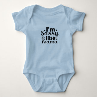 Karosseriebücher, die ich wie eine Mama bin Baby Strampler