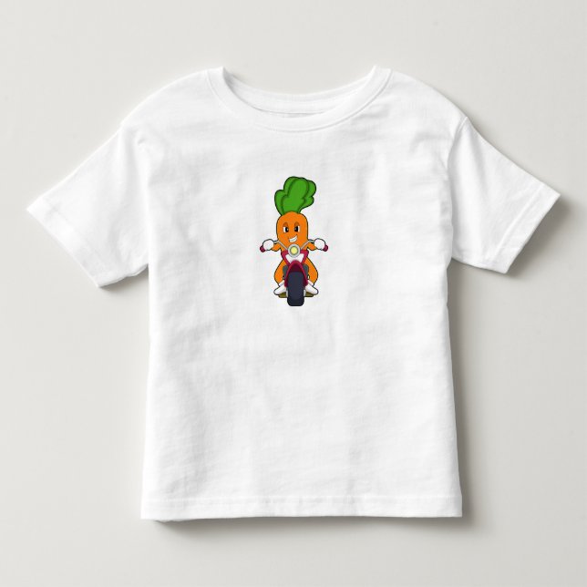 Karotte als Fahrrad mit Motorrad.PNG Kleinkind T-shirt (Vorderseite)
