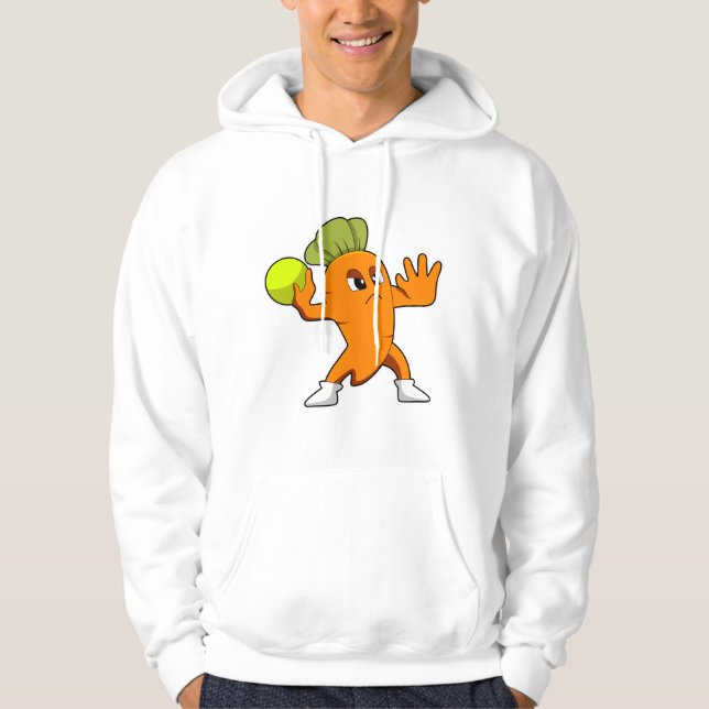 Karotte beim Handballspieler mit Handball Hoodie (Vorderseite)
