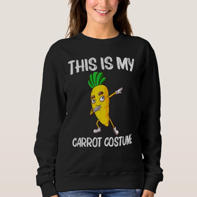 Karotte für Männer Vegane pflanzliche Pflanze Sweatshirt (Vorderseite)
