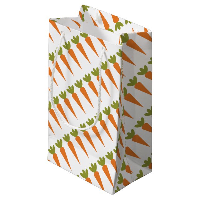 Karotte Kleine Geschenktüte (Vorderseite Schrägansicht)