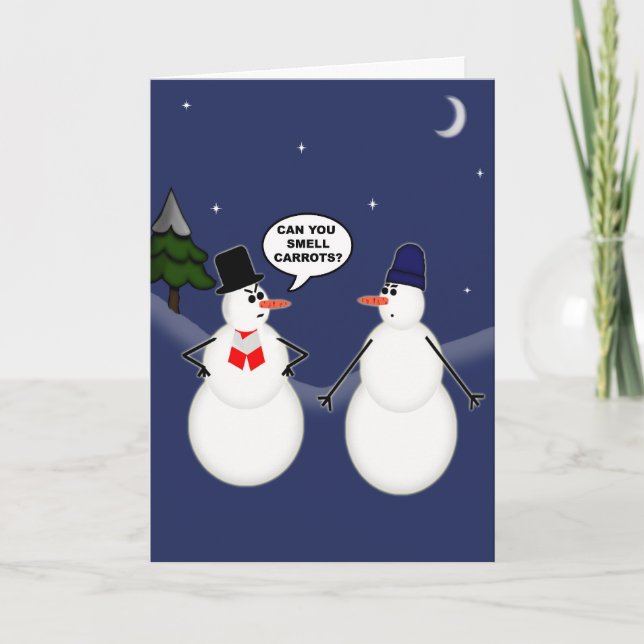 Karotten Feiertagskarte (Vorderseite)