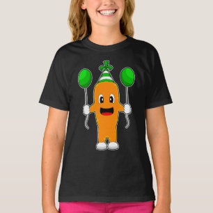 Karotten-Geburtstagsballons T-Shirt