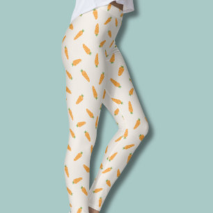 Karotten Gemüse-Muster Leggings