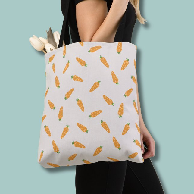 Karotten Gemüsemuster Tasche (Carrot pattern tote bag)
